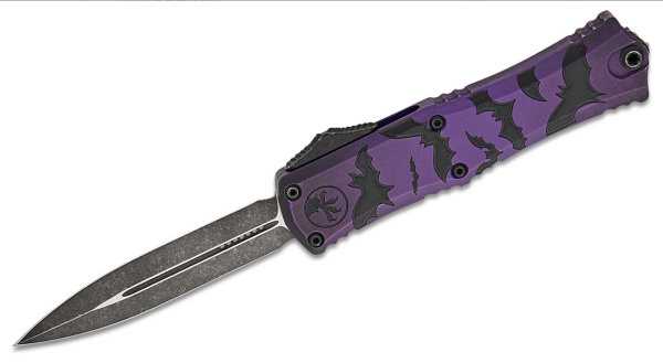 Microtech 1702M-1HWBAS Hera II Mini Halloween Bats