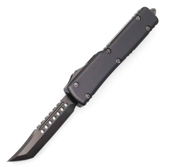 Microtech 419-1DLCTSH UTX-70 HH DLC Shadow Engraved