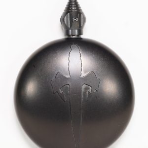 Marfione Custom 428-MCK Blood & Iron Round Black DLC Flask