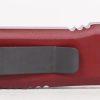 Microtech 122-1MR Ultratech Black, Merlot Aluminum Handle - Image 5