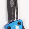 Microtech 140-1BL Troodon Black, Blue Aluminum Handles - Image 3