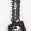 Microtech 140-3T Troodon Black Full Serrated, Black Handles - Image 3