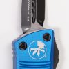 Microtech 238-1BL Troodon Mini Tactical, Blue Alumi Handle - Image 3