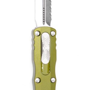 Microtech 225-6OD Dirac D/E Satin Serrated OD Green