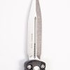 Microtech 225-10 Dirac Stonewashed, Black Aluminum Handles - Image 5