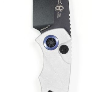 Heretic Knives Pariah Black Blade Blizzard Worn Chassis