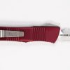 Microtech 138-12MR Troodon Stonewashed , Merlot Handles - Image 3