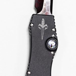 Marfione Custom HALO III Mini Blued Dragon Skin Damascus