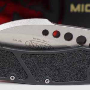 Microtech 166-10 Proof Run Hawk Stonewashed Karambit