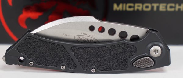 Microtech 166-10 Proof Run Hawk Stonewashed Karambit