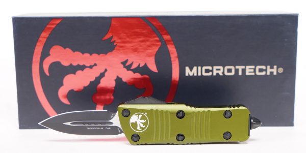 Microtech 238-1OD Mini Troodon D/E OD Green Handle