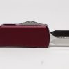 Microtech 147-4MR UTX-70 Satin D/E, MERLOT Handles - Image 3