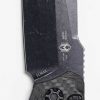 Heretic H100-8A-BRKBLU Wraith Black Tanto, Blue Handle - Image 3