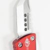 Microtech 819-10RDS Mini Troodon Hellhound Stronewash Red - Image 4