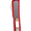 Microtech 206-13RDCFIS Makora D/E BRZ Carbon Fiber Inlay Red - Image 4