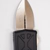 Microtech 157-13 Exocet Bronze D/E, Black Aluminum Handles - Image 3