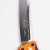 Microtech 144-1OR Combat Troodon Black Tanto, Orange Handles - Image 3