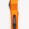 Microtech 144-1OR Combat Troodon Black Tanto, Orange Handles - Image 5