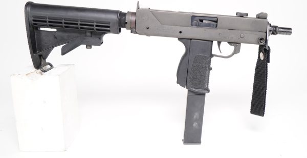 SWD INC M-11 9mm with AR-15 Buttstock and upgraded magwell