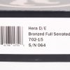 Microtech 702-15 Hera Bronze Plain/Serrated, Black Handles - Image 3