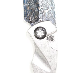 Heretic Pariah Blued Vegas Forge Damascus Blade