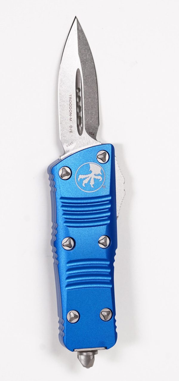 Microtech 238-10BL Troodon Mini Stonewashed