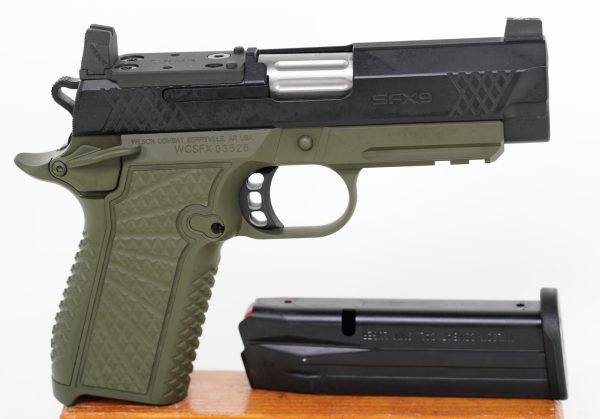 Wilson Combat SFX9 9mm Green / Black  Light Rail RMR Ready Free S&H