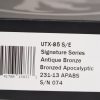 Microtech 231-13APABS UTX-85 Single Edge Antique Bronze - Image 4