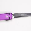 Microtech 149-1VI UTX-70 Black Tanto Plain, Violet Handles - Image 3