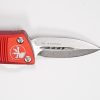 Microtech 238-10RD Troodon Mini Stonewashed, Red Handles - Image 3
