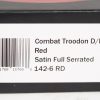 Microtech 142-6RD Combat Troodon Satin, Red Aluminum Handle - Image 5