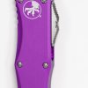 Microtech 703-10VI Hera Stonewash Single Edge, Violet Handle - Image 3