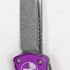 Microtech 703-10VI Hera Stonewash Single Edge, Violet Handle - Image 5