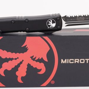 Microtech 233-3T UTX-85 Black Tanto Full Serrated Blade
