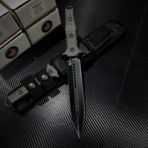 Heretic Knives Nephilim Battleworn BLK