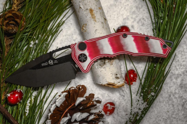 Heretic H011-6A-CANDY Medusa Auto Tanto Candy Cane