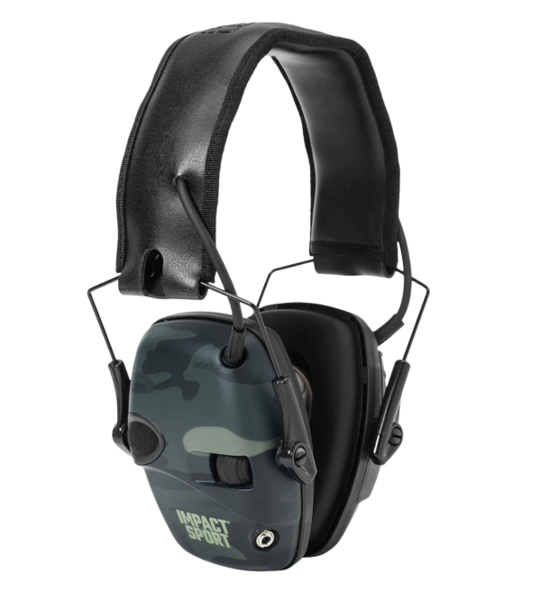 IMPACT SPORT BLACK MULTICAM ELECTRONIC EARMUFF