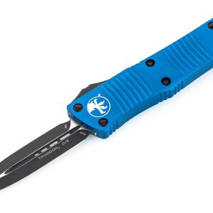 Microtech 138-1BL Troodon Black Double Edge w/ Blue Handle