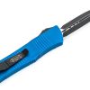Microtech 138-1BL Troodon Black Double Edge w/ Blue Handle - Image 2