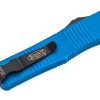 Microtech 138-1BL Troodon Black Double Edge w/ Blue Handle - Image 4