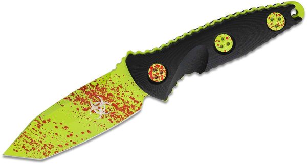 Microtech 114M-1Z  Socom Alpha Mini Zombie Green Tanto