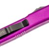Microtech 120-1VI Ultratech Black, Violet Aluminum Handles - Image 3