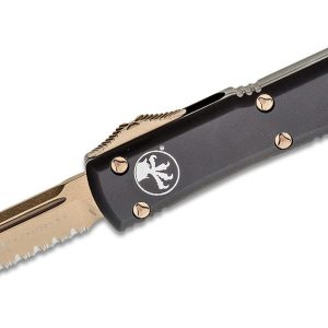 Microtech Ultratech Bronze Drop Point BLK Aluminum Handle