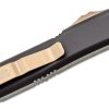 Microtech Ultratech Bronze Drop Point BLK Aluminum Handle - Image 2