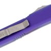 Microtech 121-4PU Ultratech Satin Drop Point, Purple Handles - Image 3
