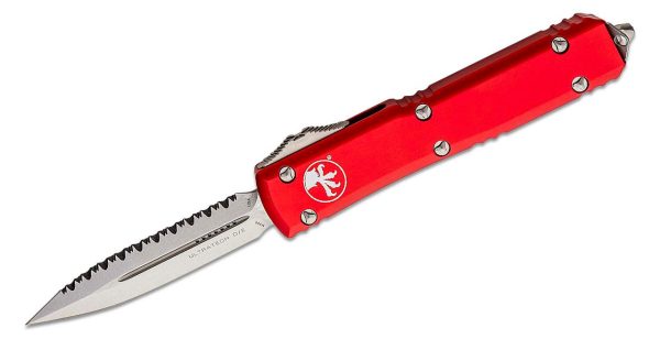 Microtech 122-12RD Ultratech Stonewash RED