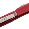 Microtech 122-4MR Ultratech Satin, Merlot Red Handles - Image 3