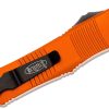 Microtech 138-1OR Troodon Black, Orange Aluminum Handle - Image 3