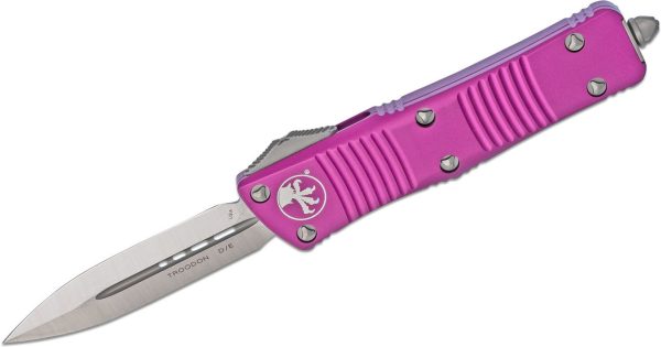 Microtech 138-4VI Troodon Satin Double Edge