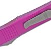 Microtech 138-4VI Troodon Satin Double Edge, Violet Handles - Image 3